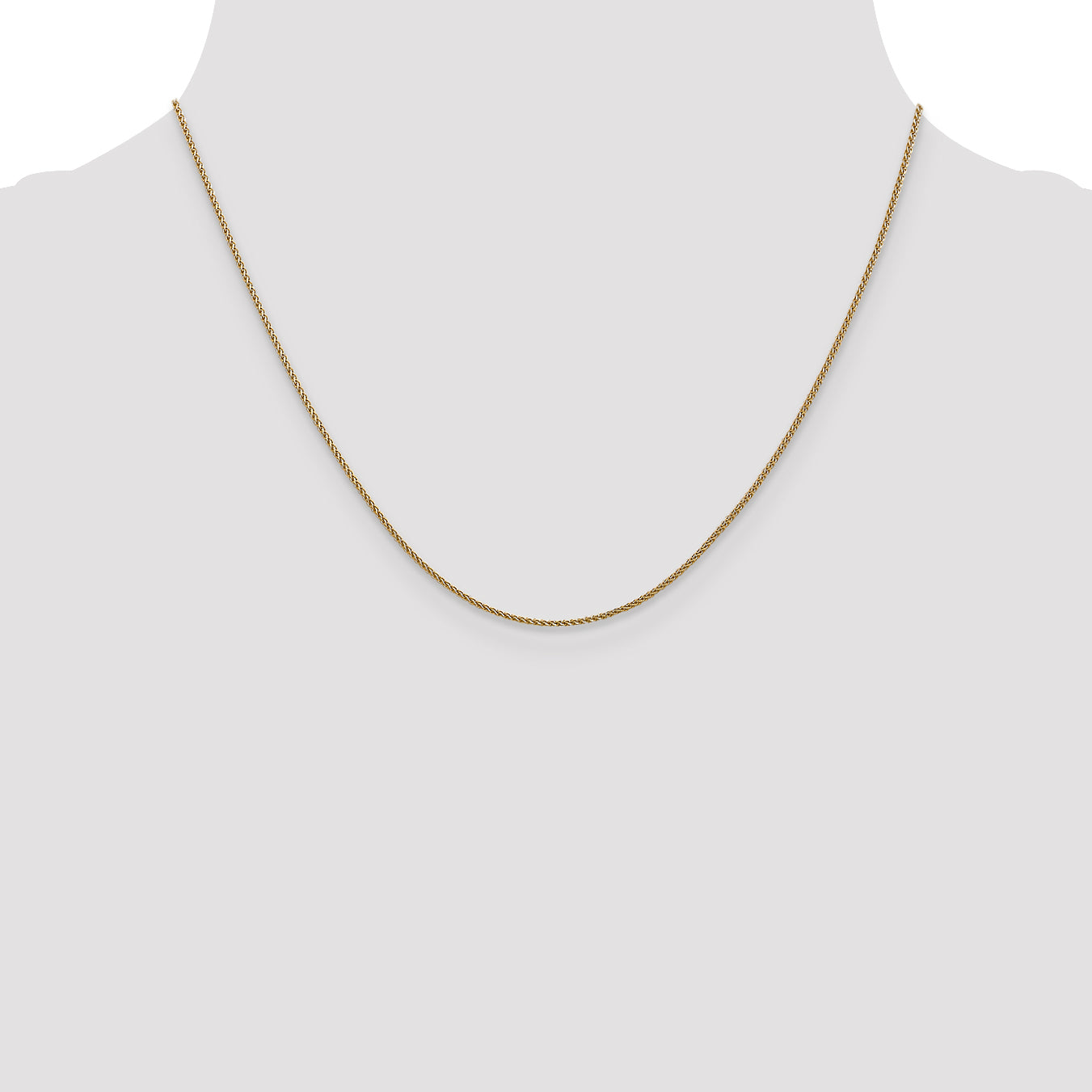 14K 1mm D/C Spiga Chain