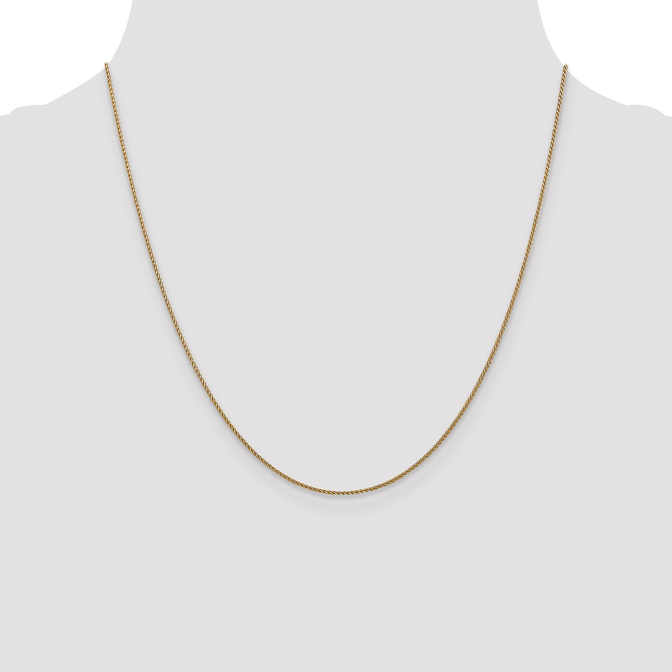 14K 1mm D/C Spiga Chain