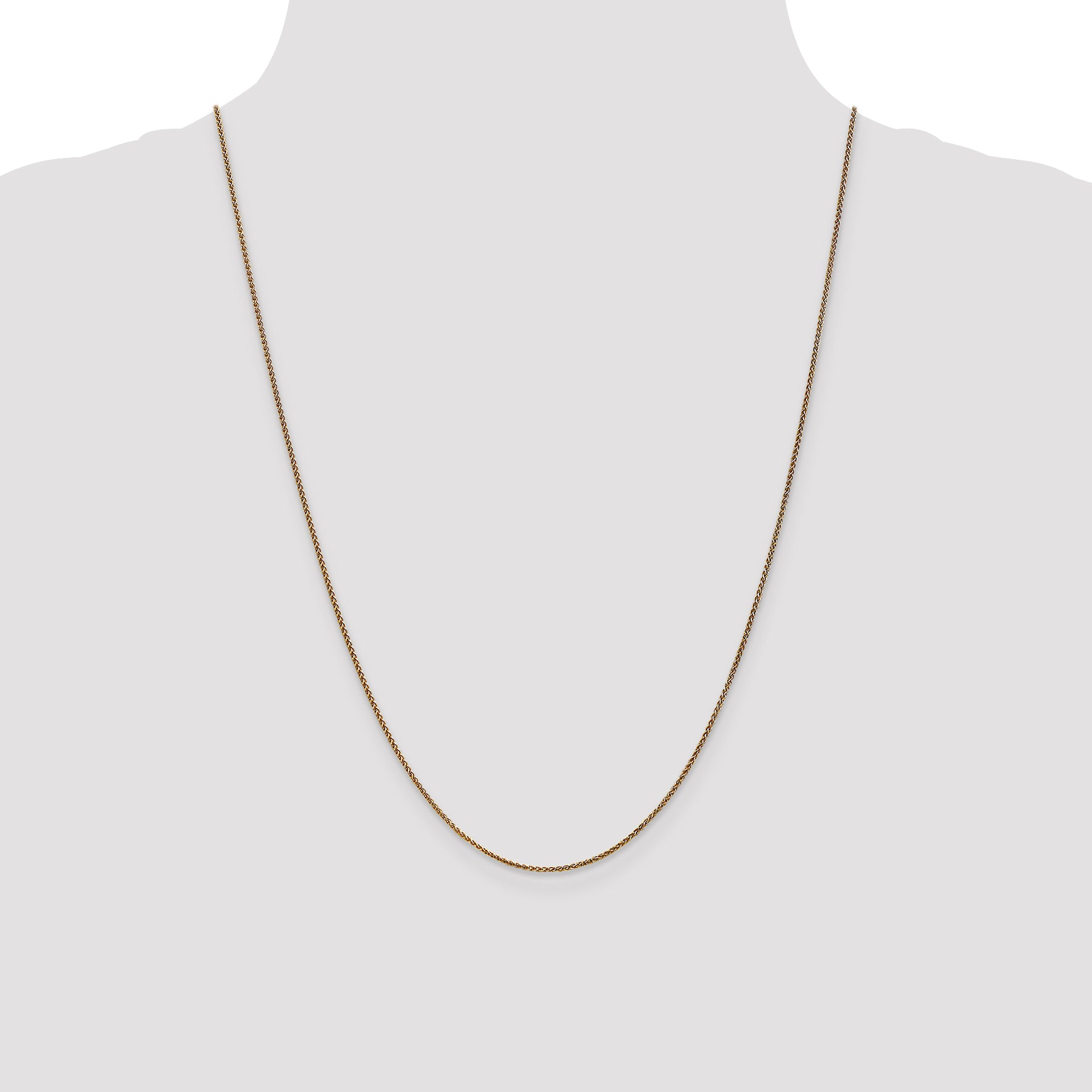 14K 1.2mm D/C Spiga Chain