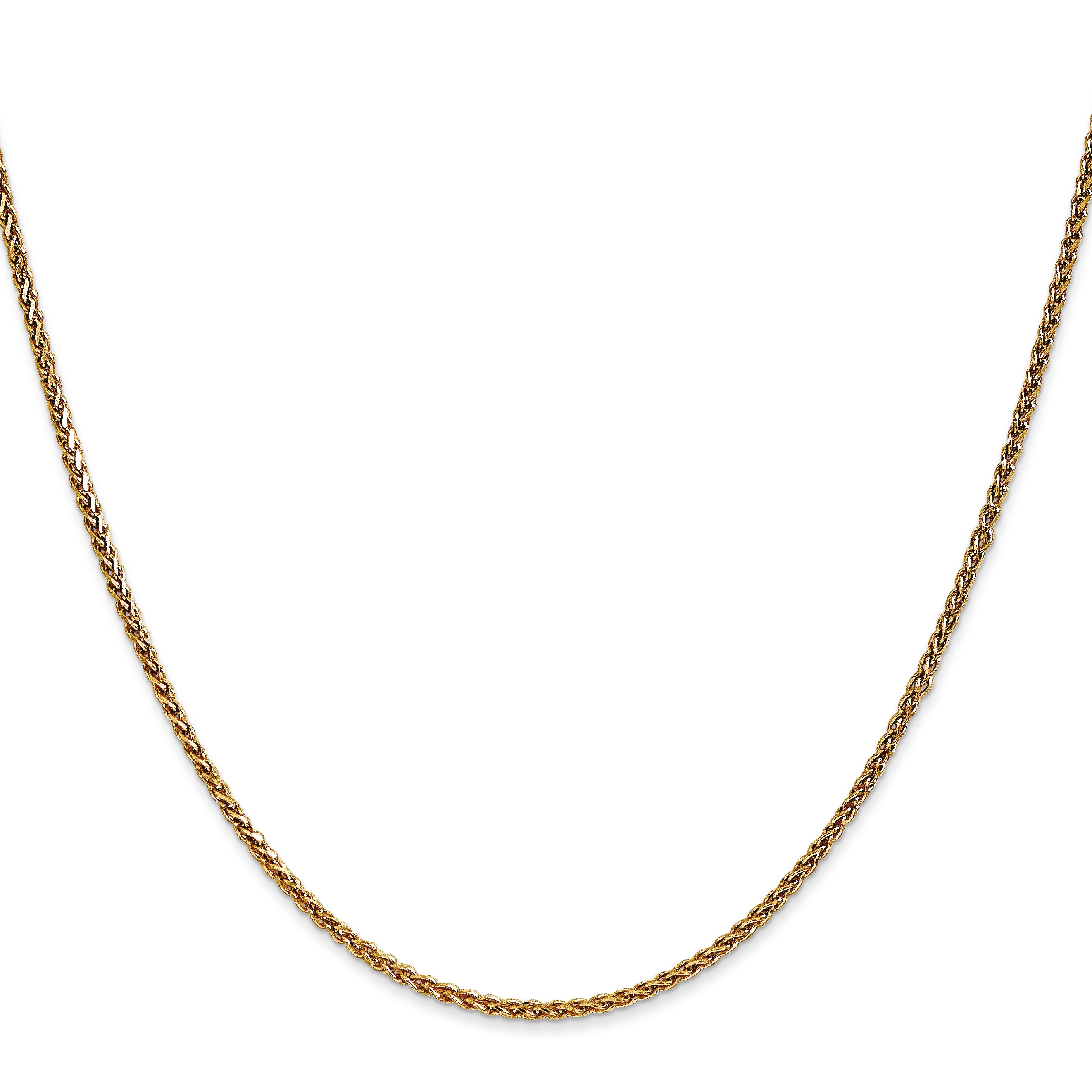 14K 1.4mm D/C Spiga Chain