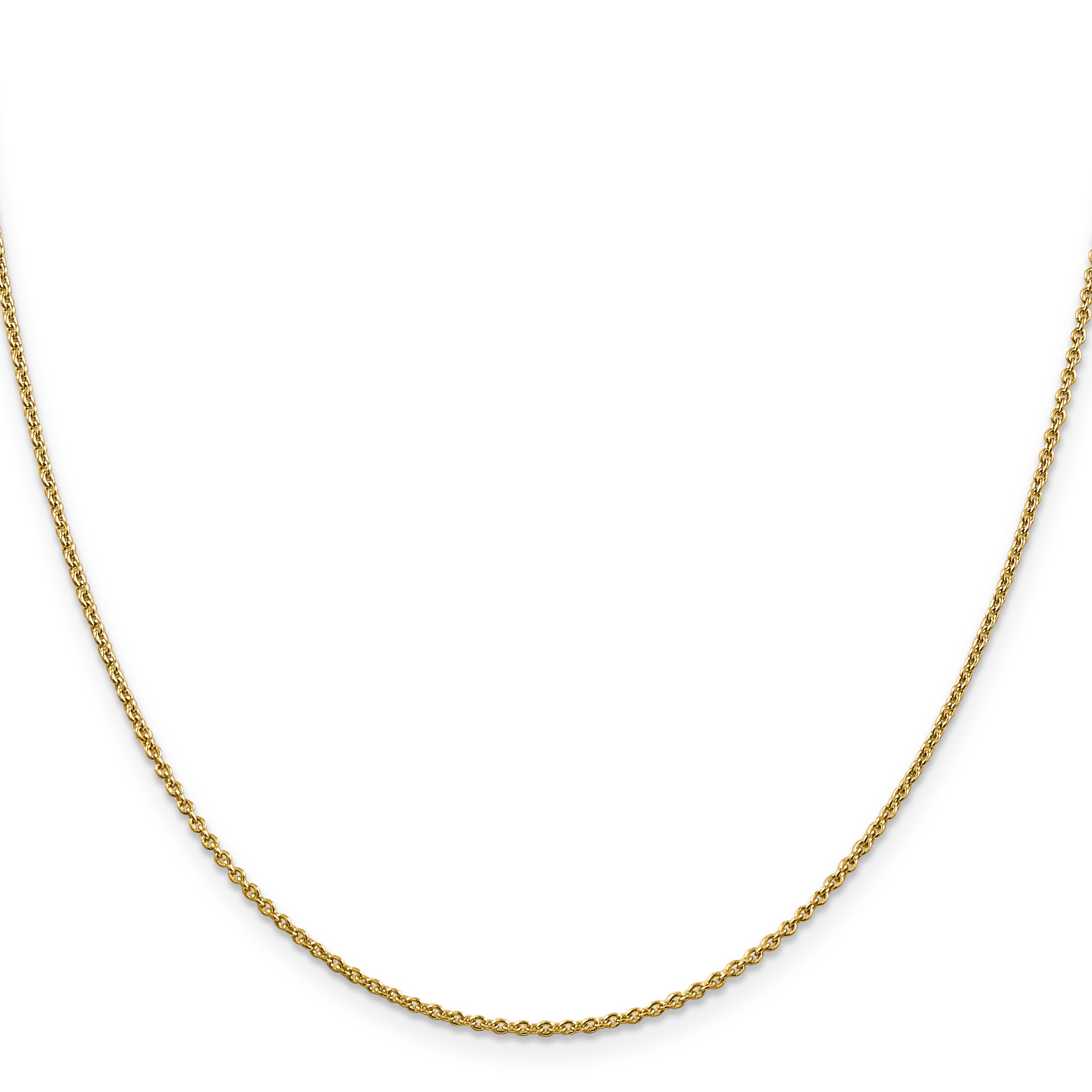 14K 1.8mm Round Cable Chain