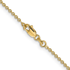 14K 1.8mm Round Cable Chain