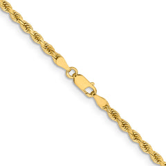 14K 3.25mm Diamond-Cut Rope Chain