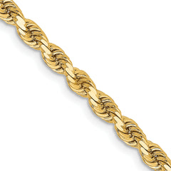 14K 3.25mm Diamond-Cut Rope Chain