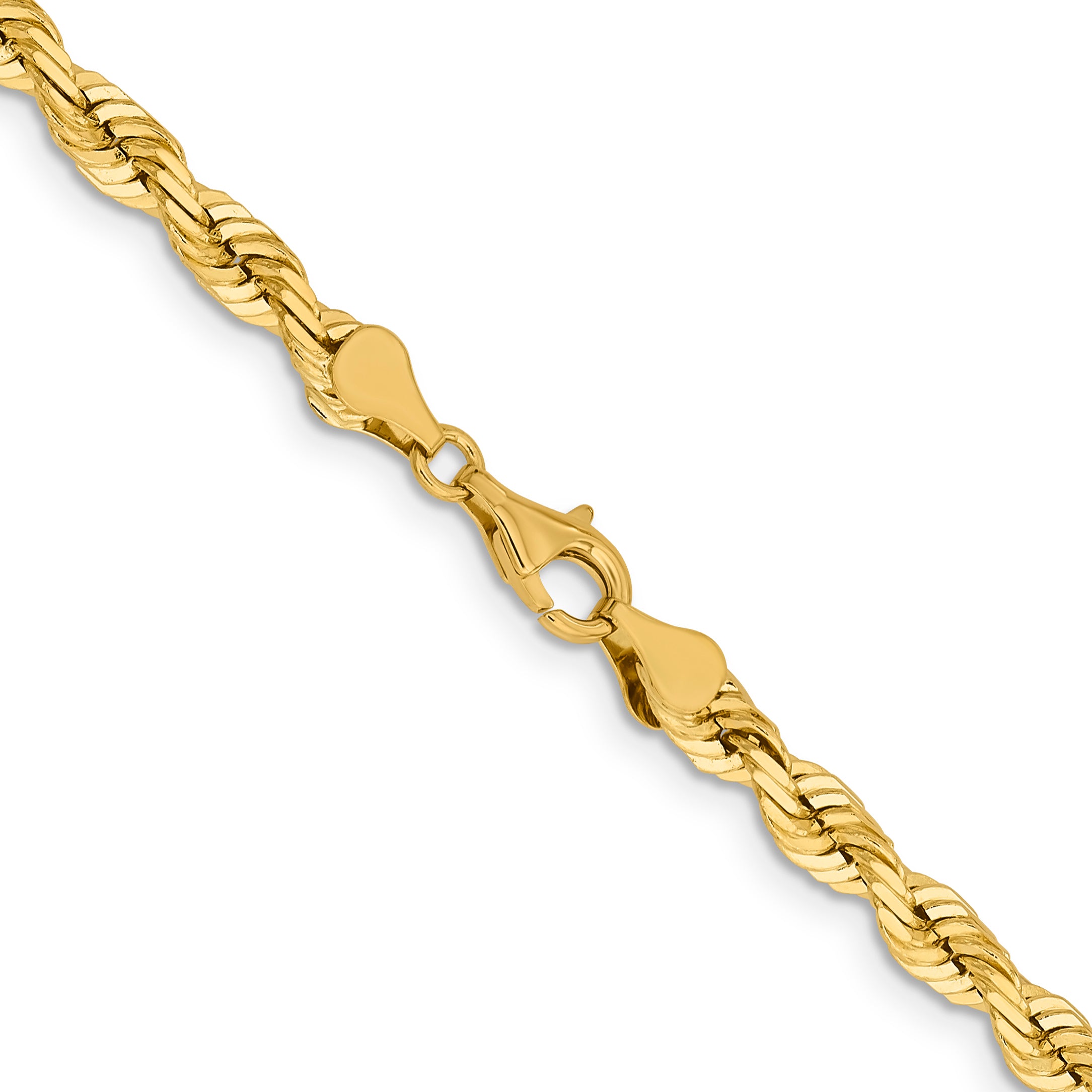 14K 5.5mm Diamond-Cut Rope Chain