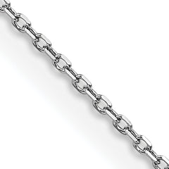 14K White Gold .85mm D/C Rolo Chain