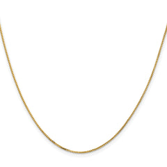 14K 1mm Concave Box Chain