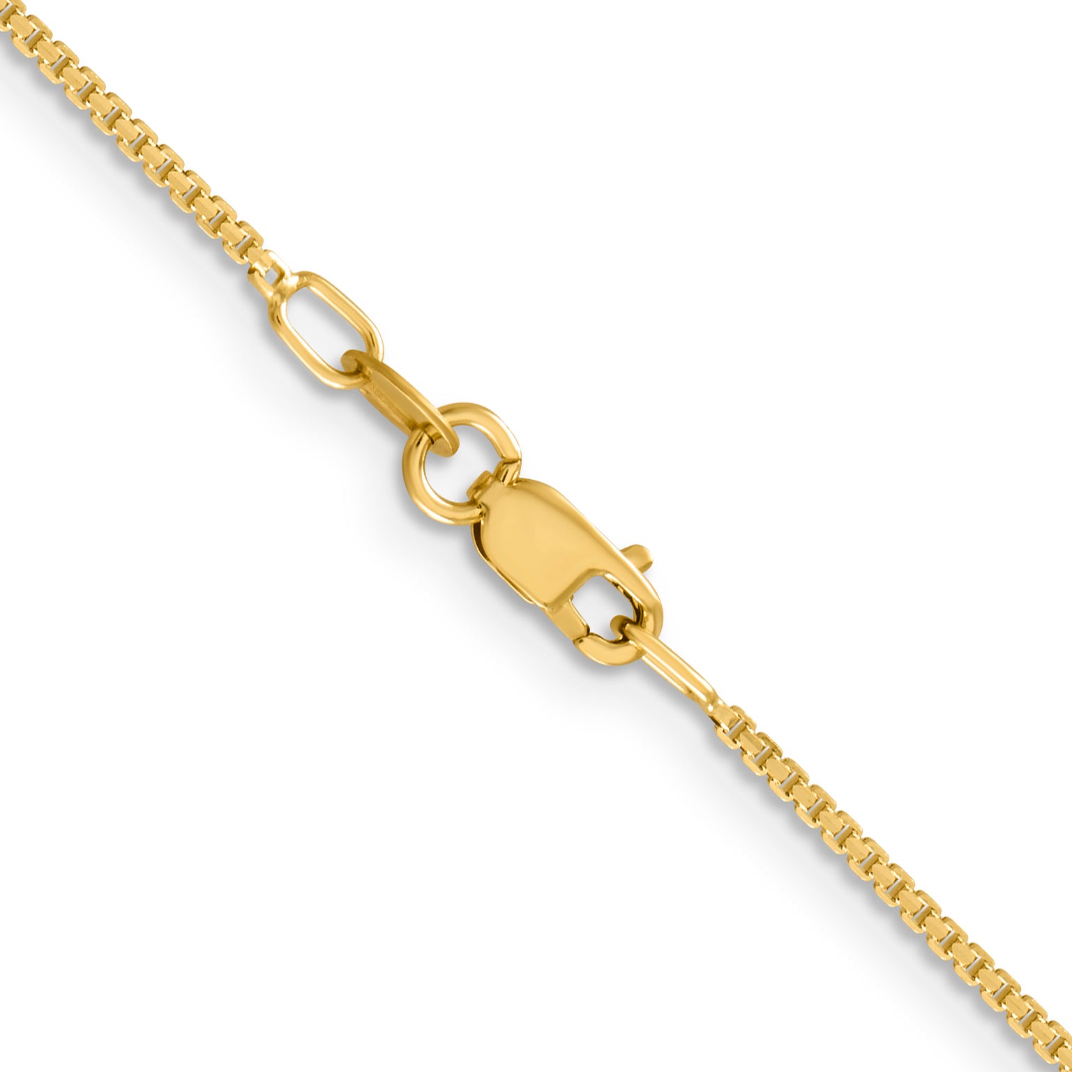 14K 1.2mm Concave Box Chain