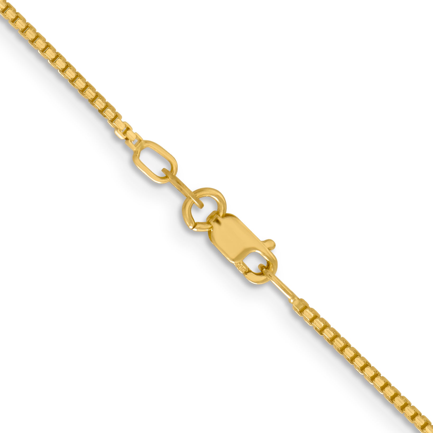 14K 1.3mm Concave Box Chain