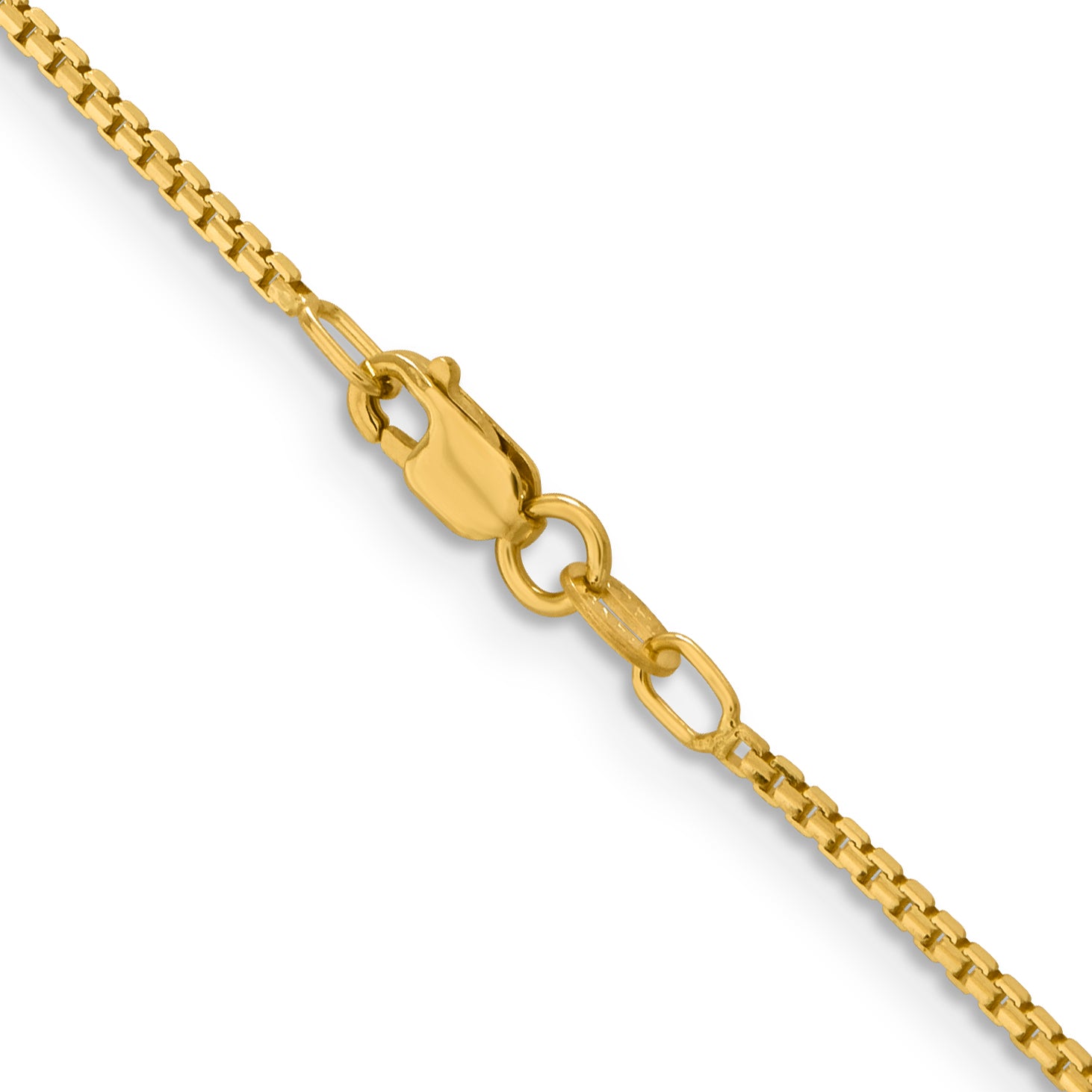 14K 1.45mm Concave Box Chain