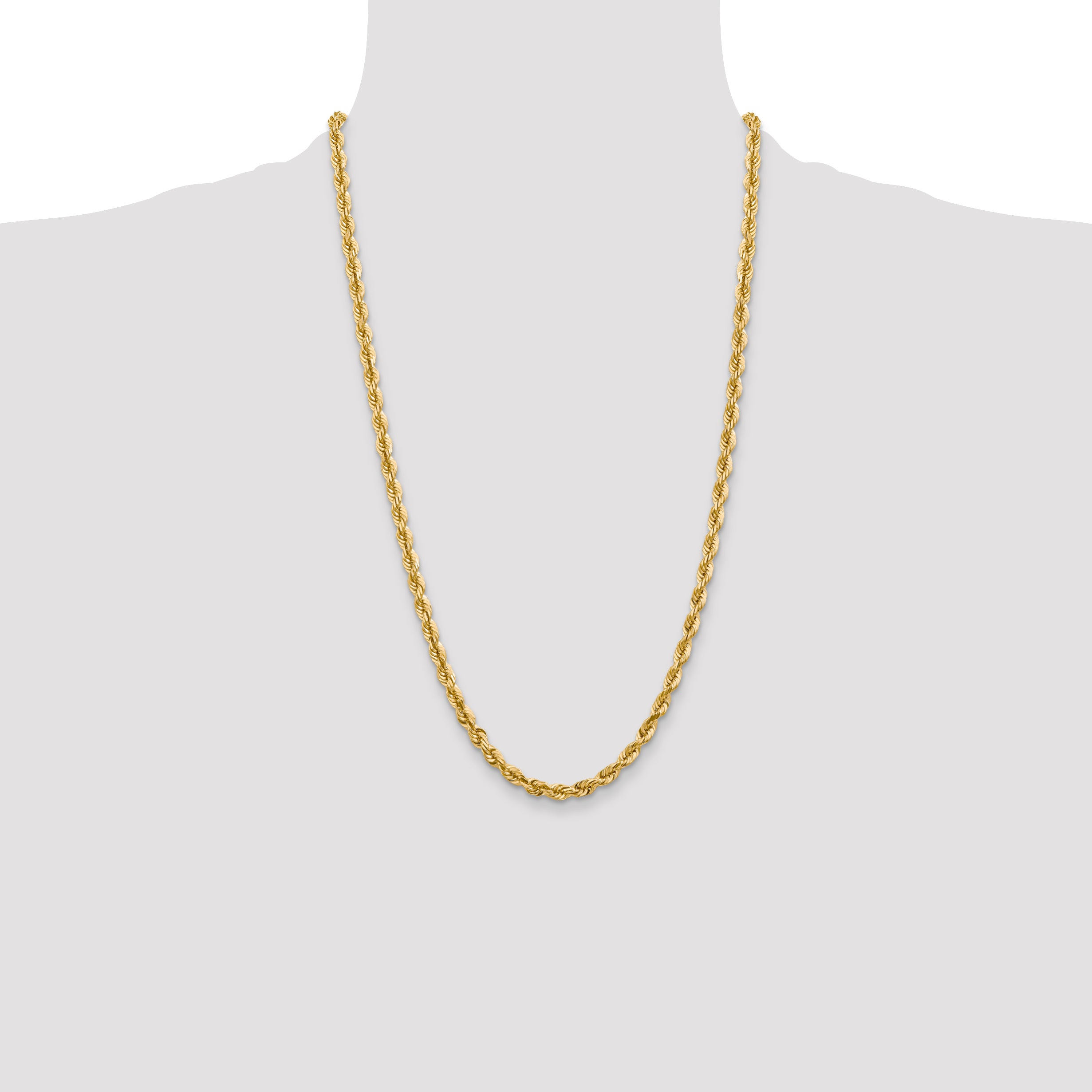 10K 5.5mm Diamond-Cut Rope Chain