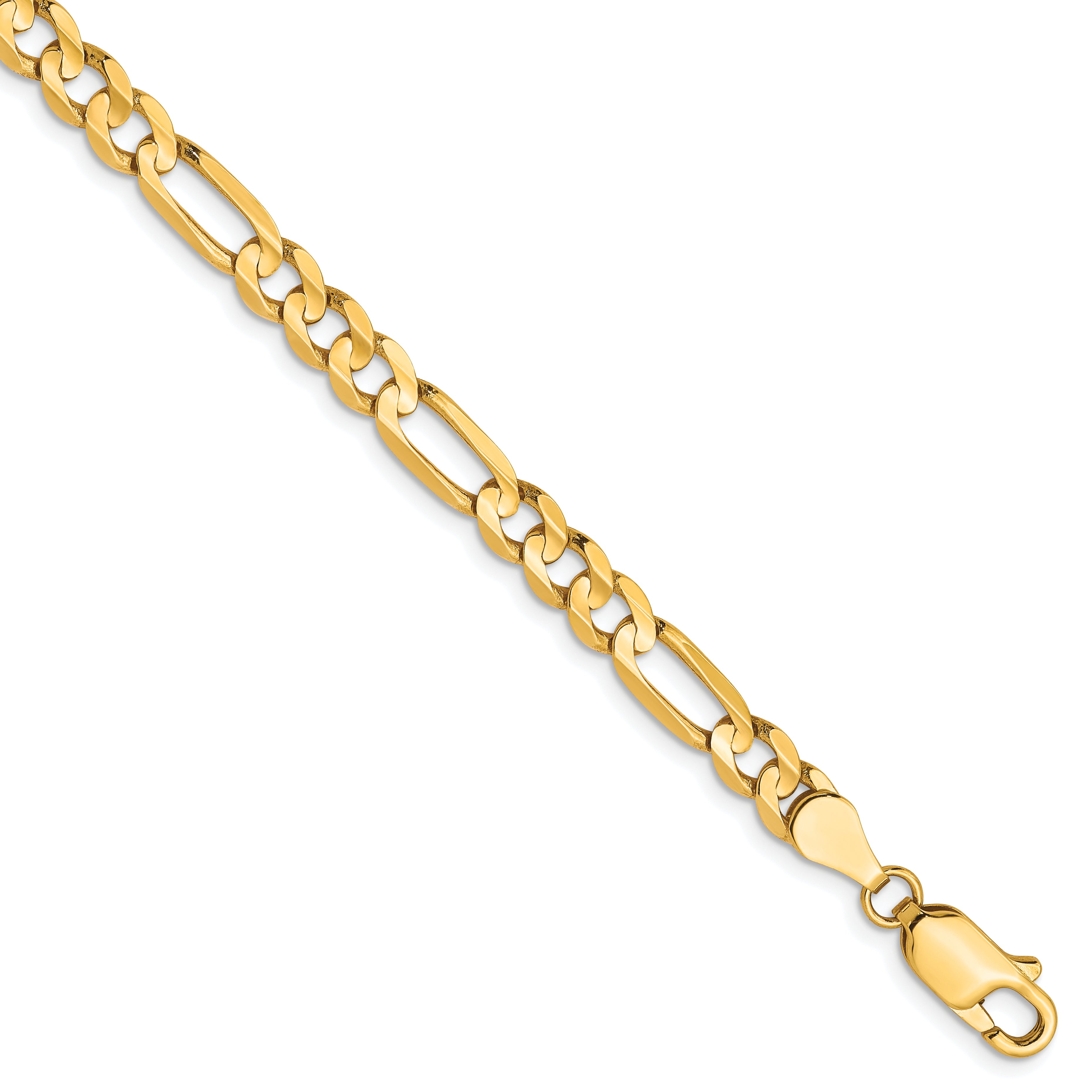 10K 4.5mm Concave Figaro Chain