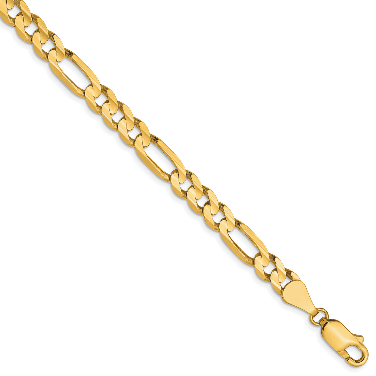 10K 5.25mm Concave Figaro Chain