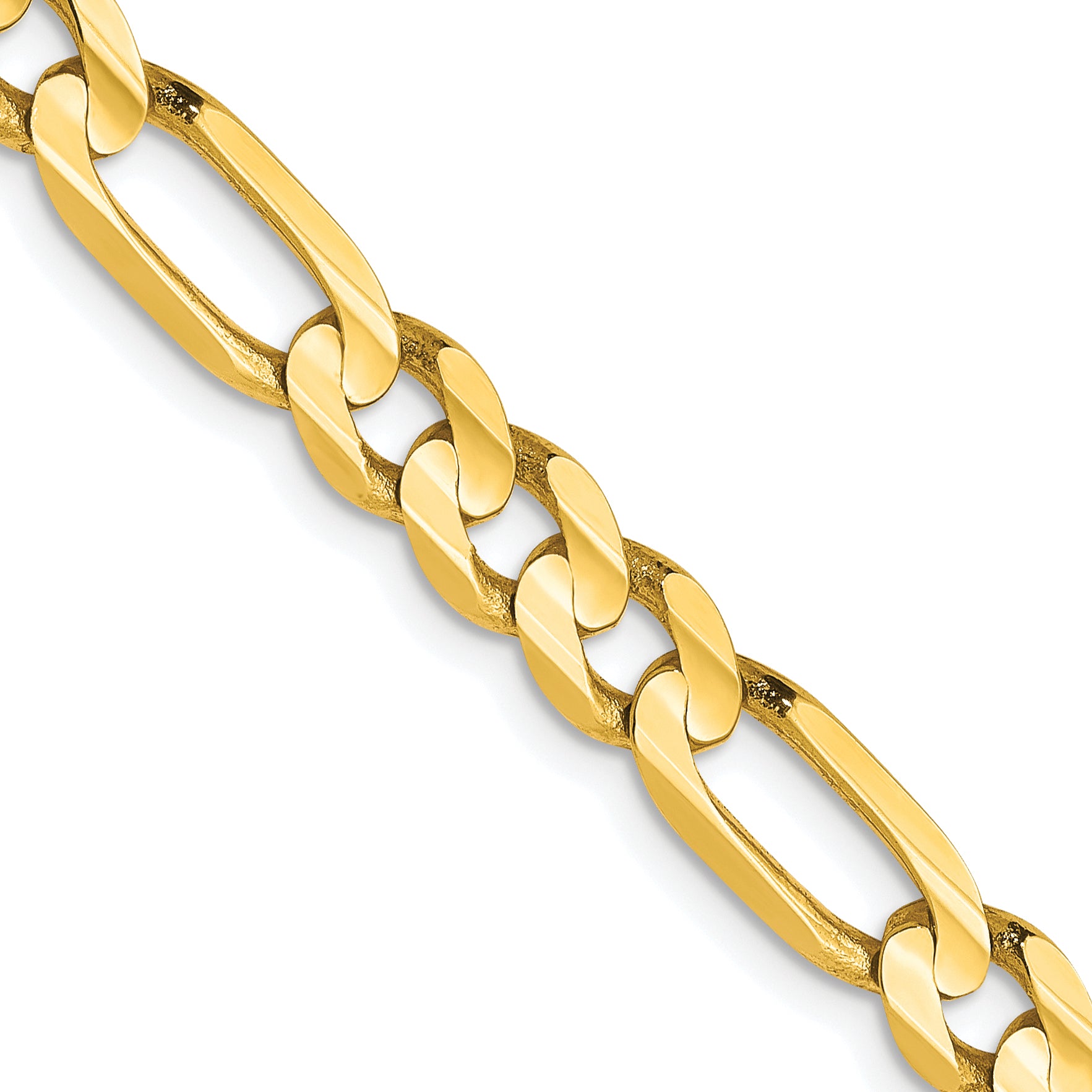 10K 5.25mm Concave Figaro Chain