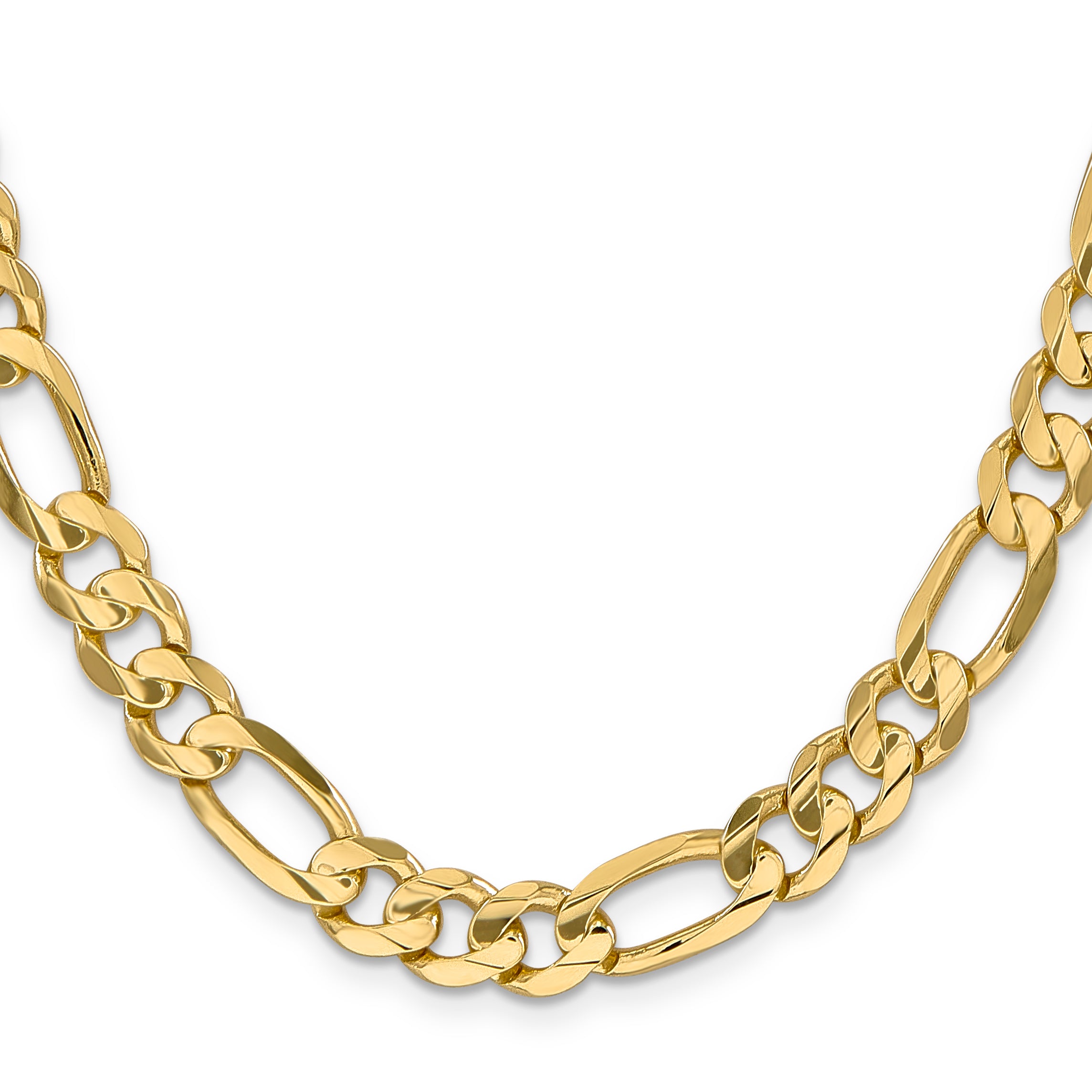 10K 8.75mm Concave Figaro Chain