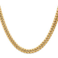 10K 7.3mm Semi-Solid Miami Cuban Chain