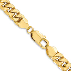 10K 7.3mm Semi-Solid Miami Cuban Chain