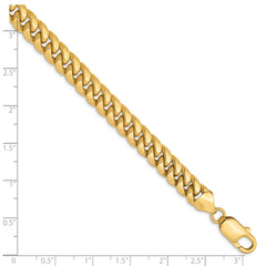 10K 7.3mm Semi-Solid Miami Cuban Chain