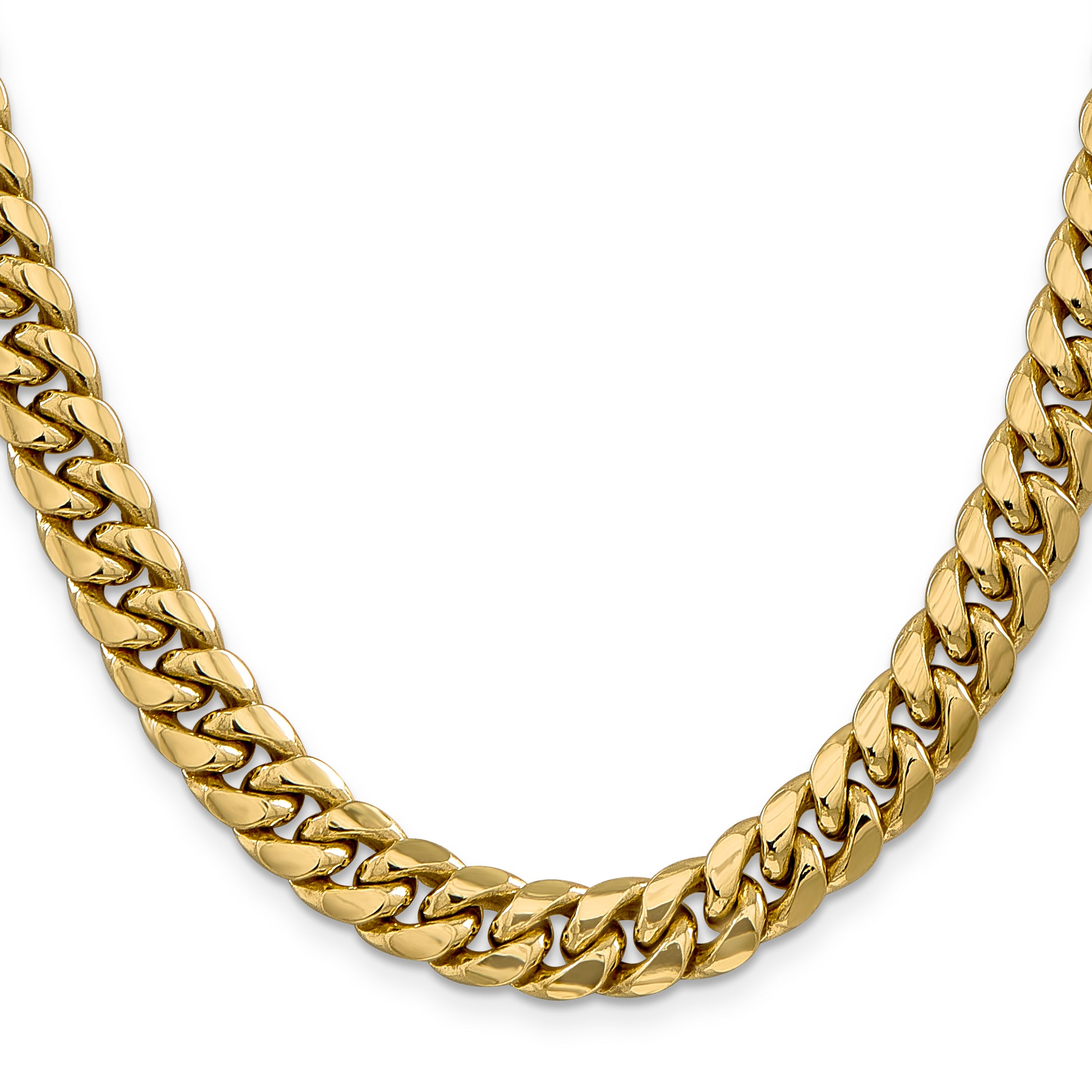 10K Semi-Solid 9.3mm Miami Cuban Chain