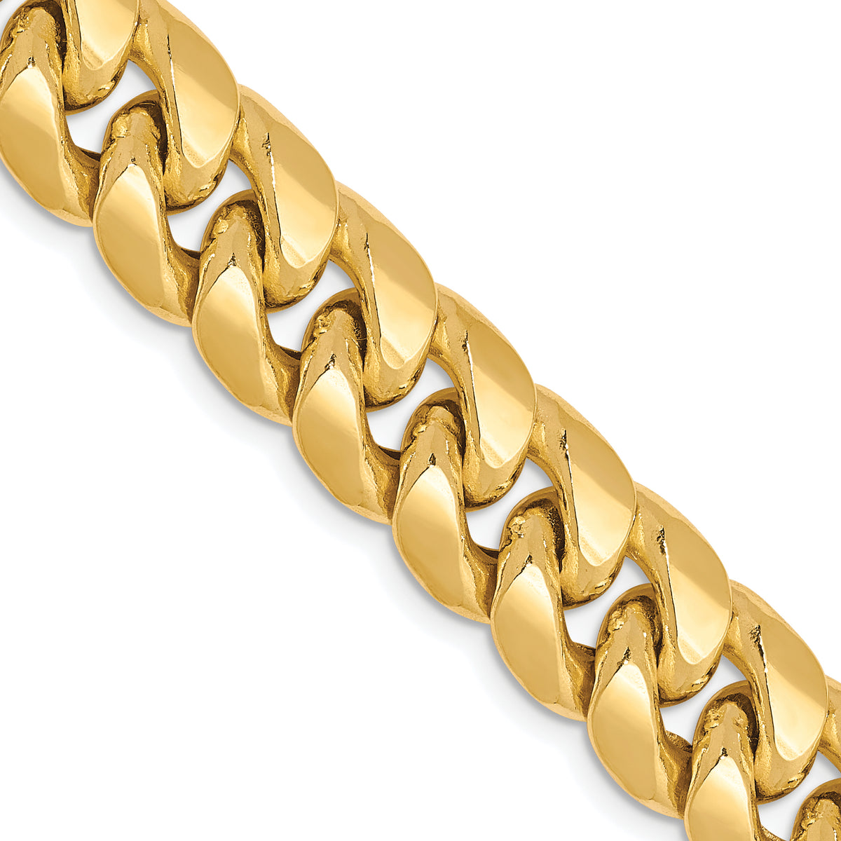 10K Semi-Solid 9.3mm Miami Cuban Chain