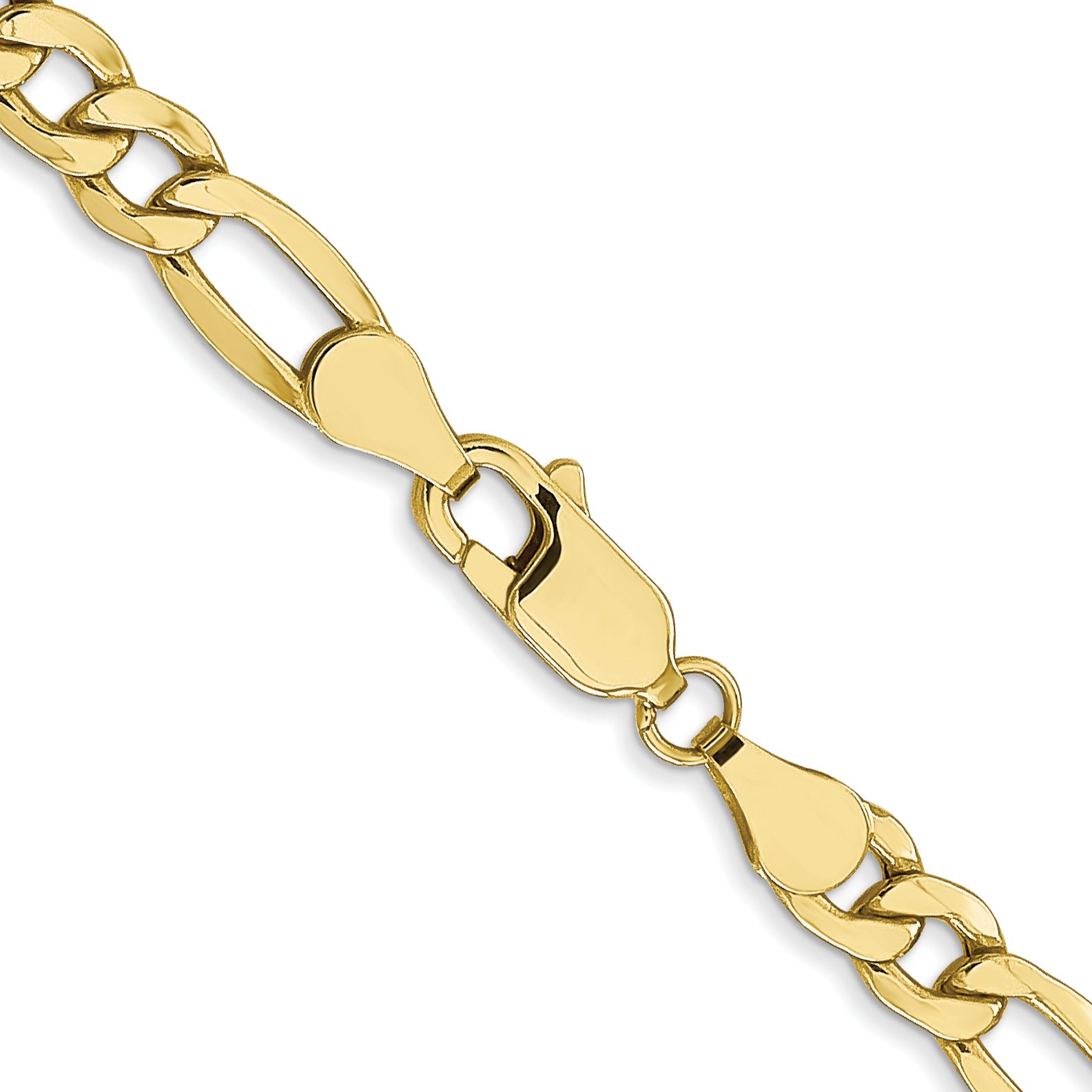 10K 5.35mm Semi-Solid Figaro Chain