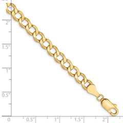 10K 5.25mm Semi-Solid Curb Chain