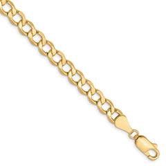 10K 5.25mm Semi-Solid Curb Chain