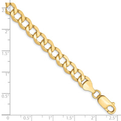 10K 6.5mm Semi-Solid Curb Chain