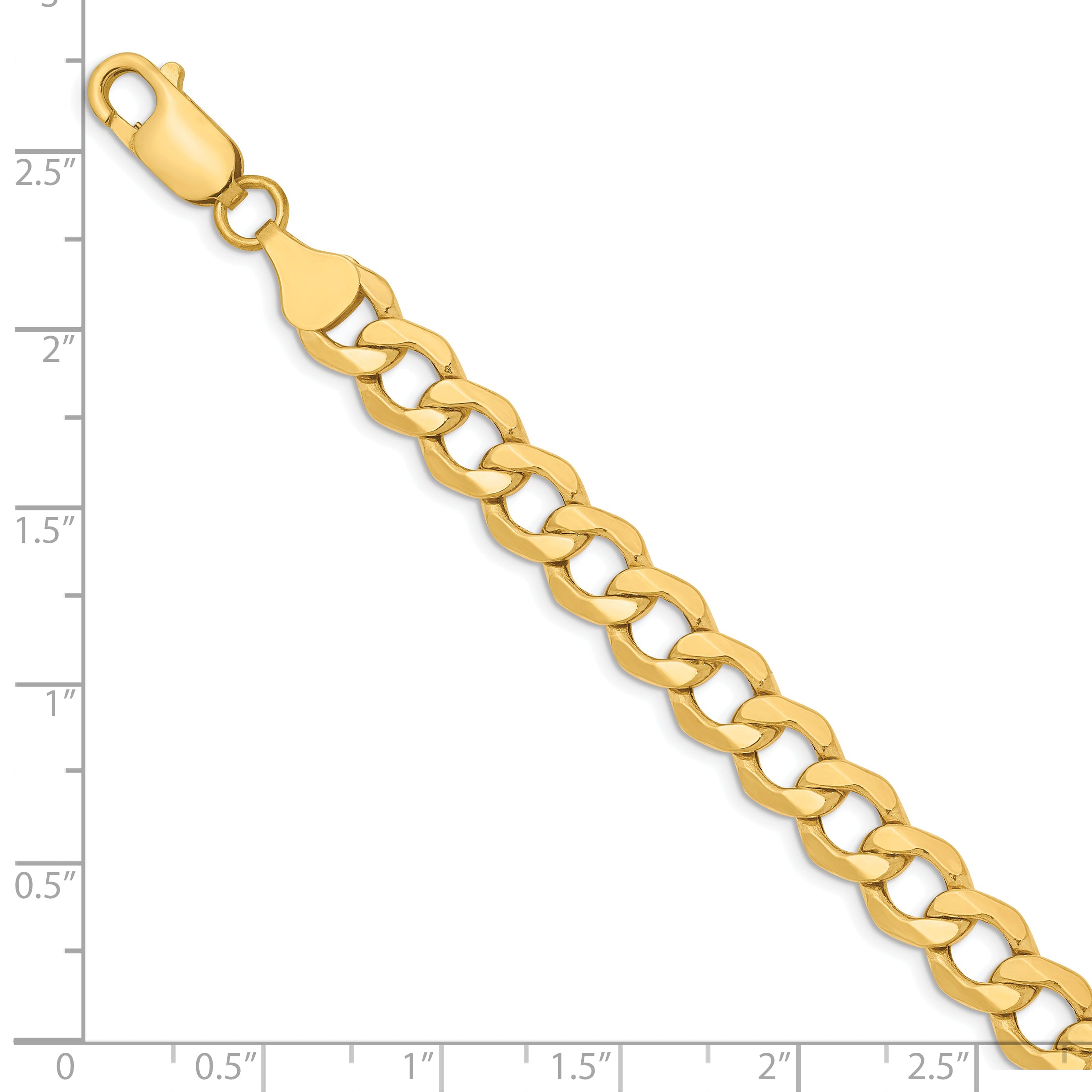 10K 7mm Semi-Solid Curb Chain