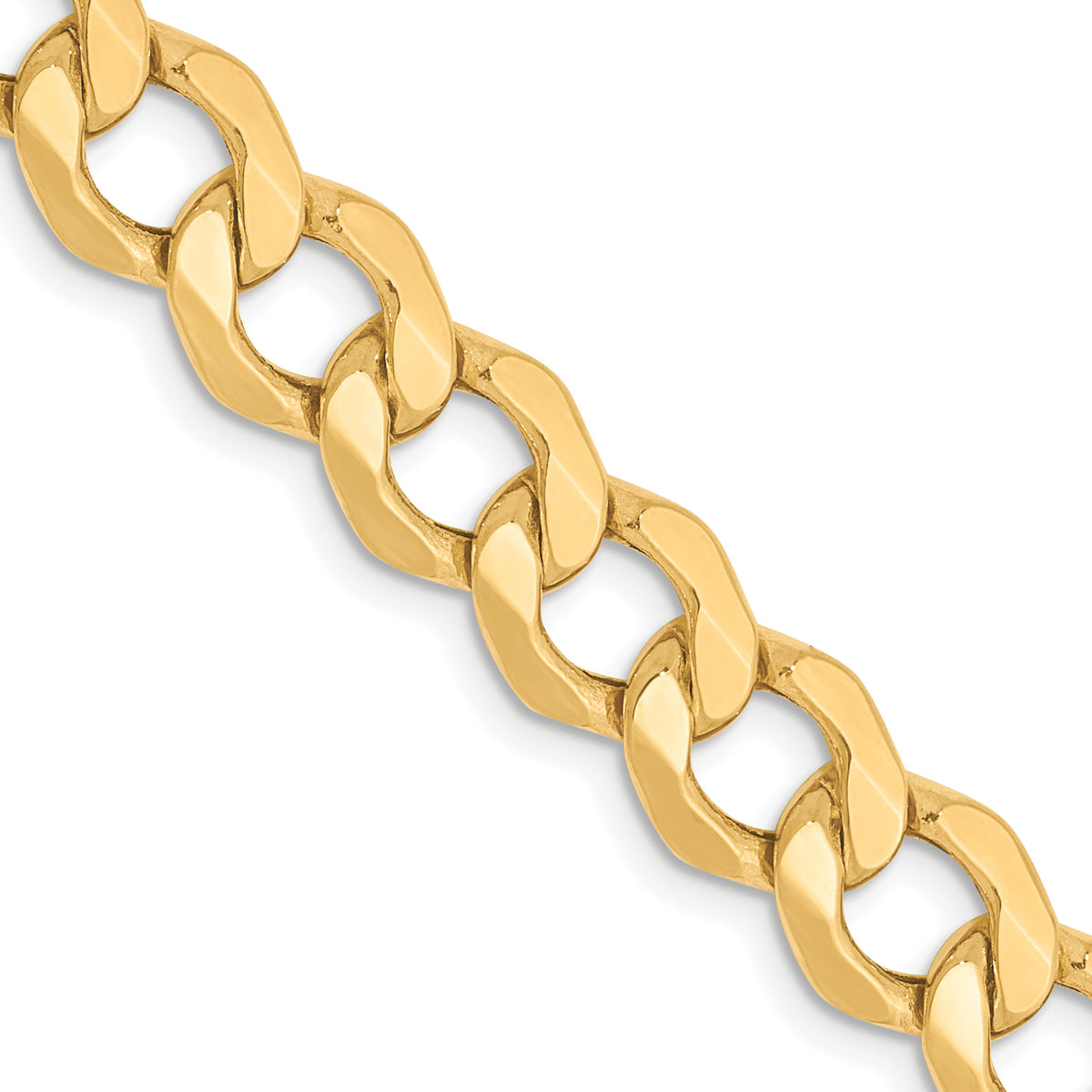 10K 7mm Semi-Solid Curb Chain