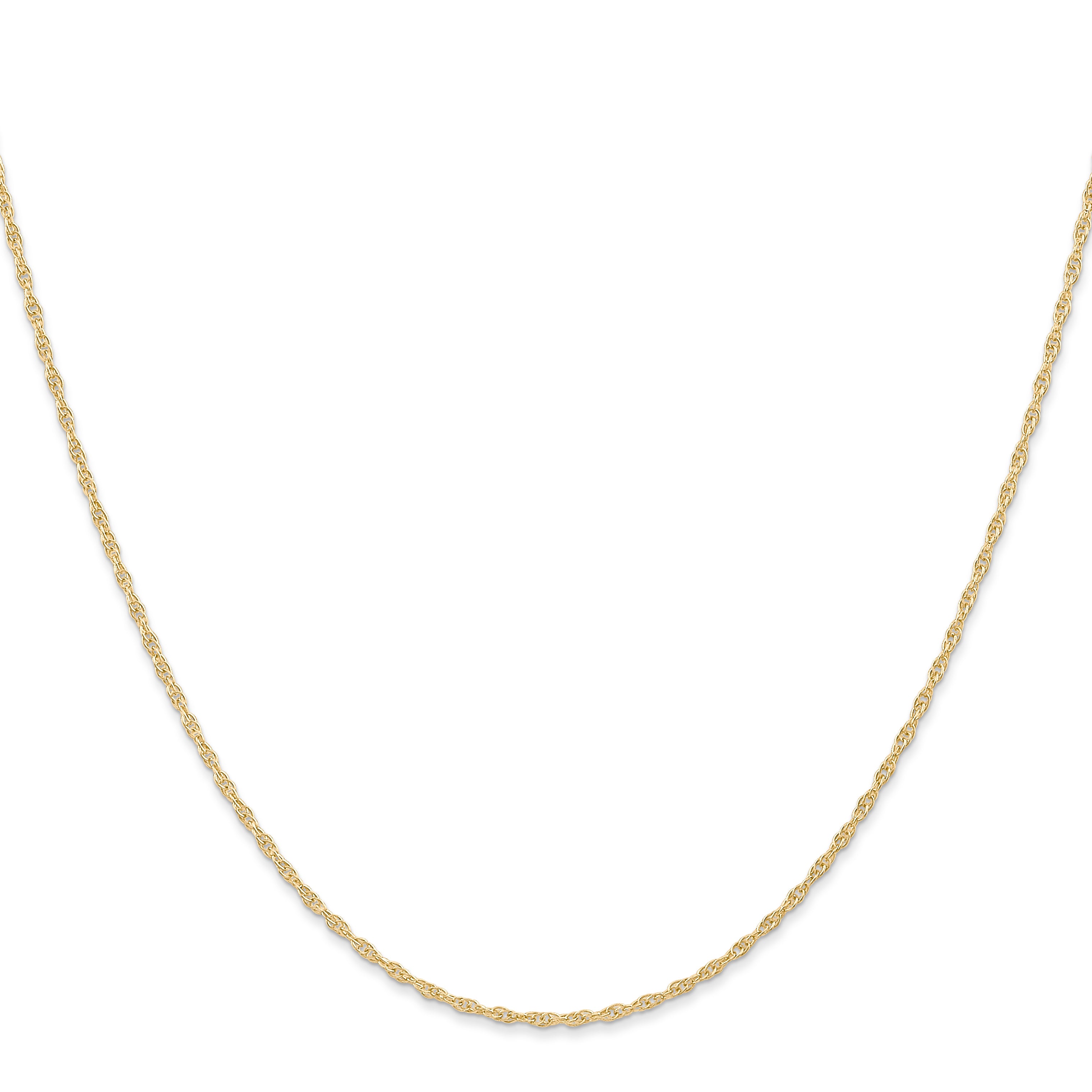 Sophia Jewelers 14K Gold Polished Cable Rope Necklace for Women