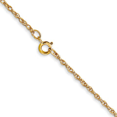 Sophia Jewelers 14K Gold Polished Cable Rope Necklace for Women