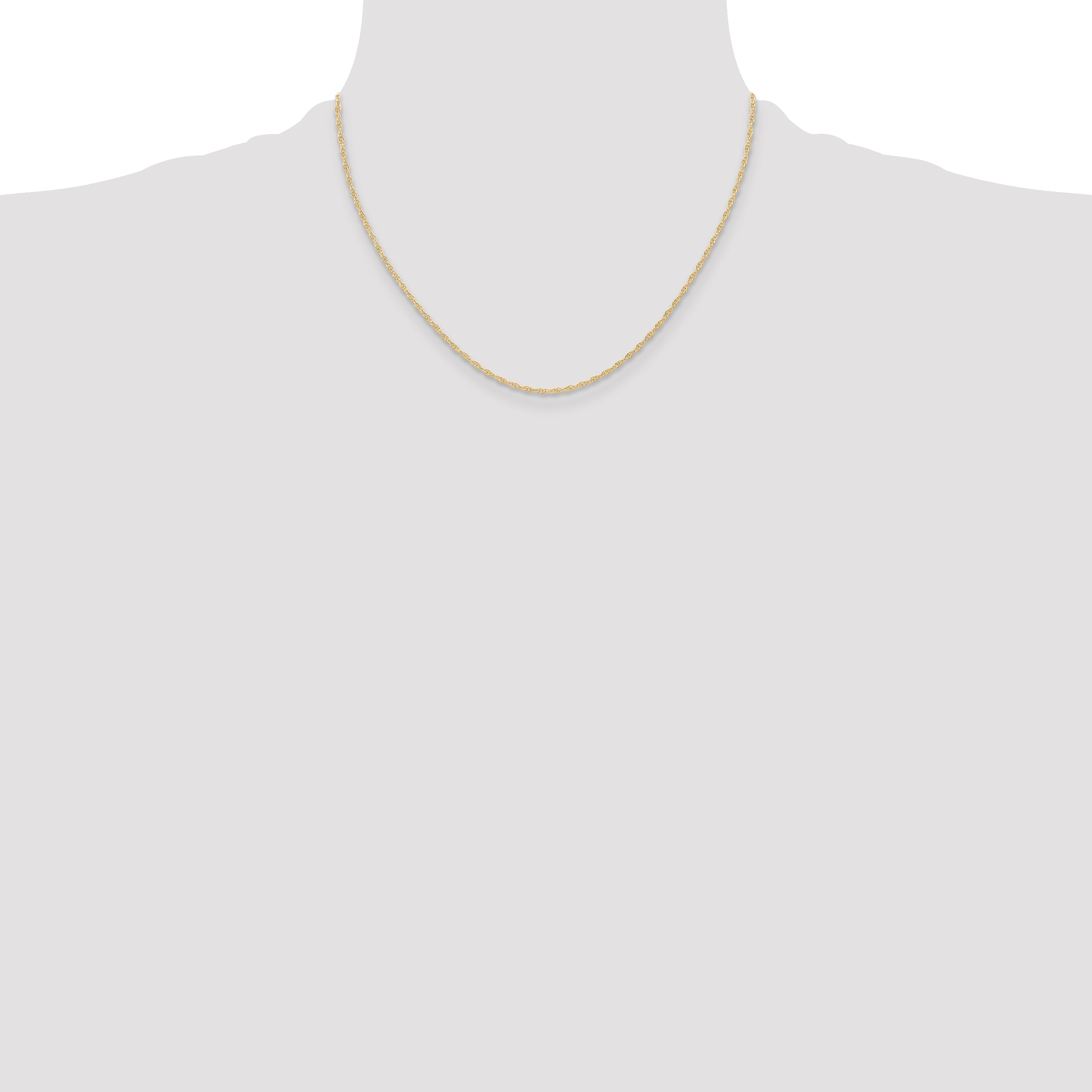 Sophia Jewelers 14K Gold Polished Cable Rope Necklace for Women