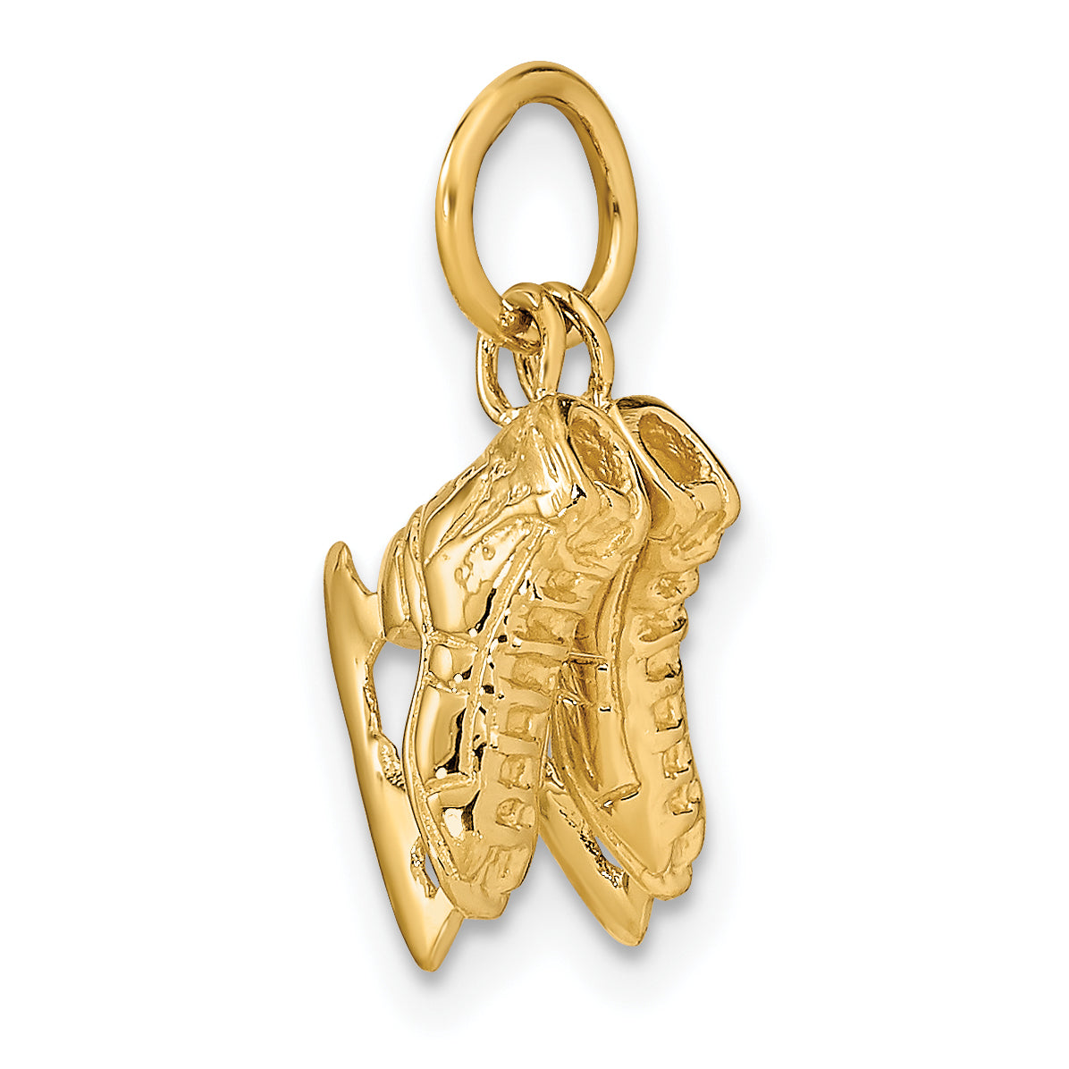 14k 3-D    PAIR    Of Ice Skates Charm