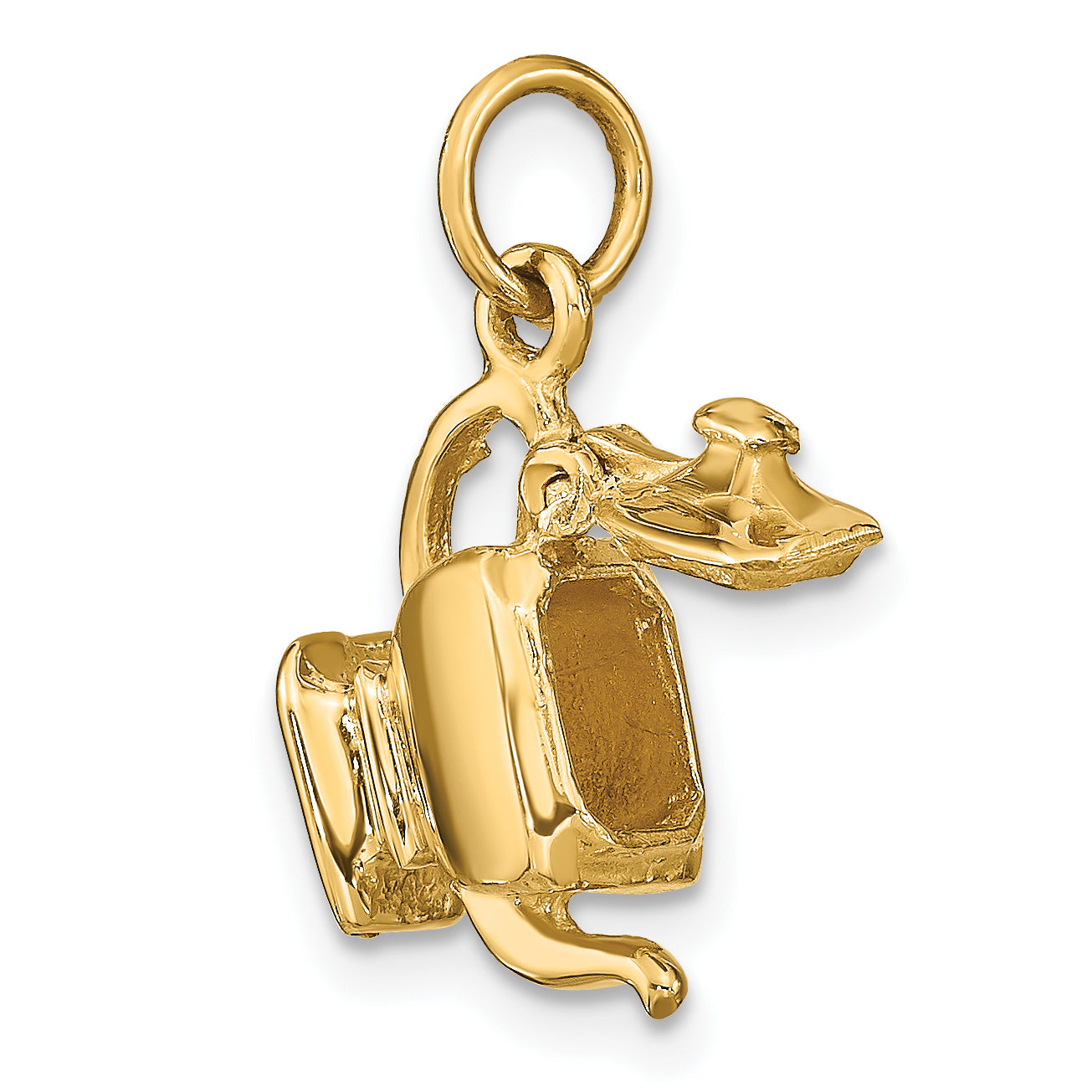 14k 3-D Tea Pot Lid Opens Charm