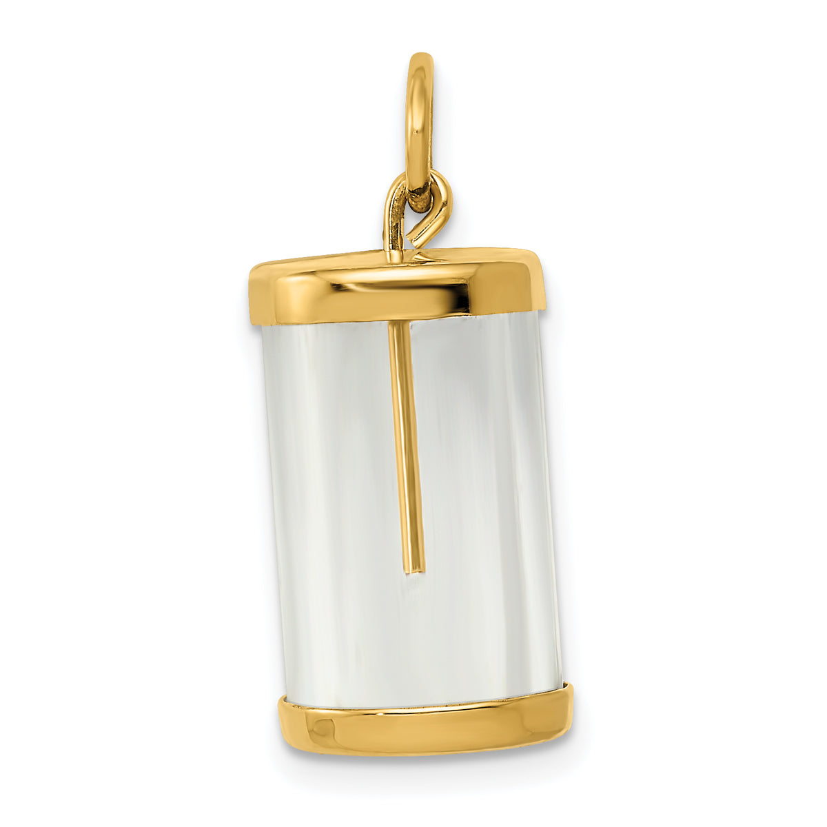 14k Fillable Capsule Charm