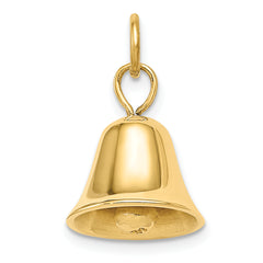 14k Moveable 3D Wedding Bell Charm