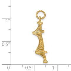 14k 3D Golden Gate Bridge Charm