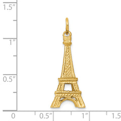 14KY  3D Eiffel Tower Charm