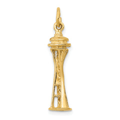 14k 3D Space Needle Charm