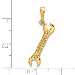 14k 3D Wrench Charm