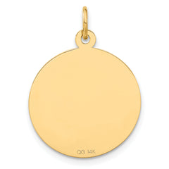 14K Gold Las Vegas Charm with Engravable Polished Finish