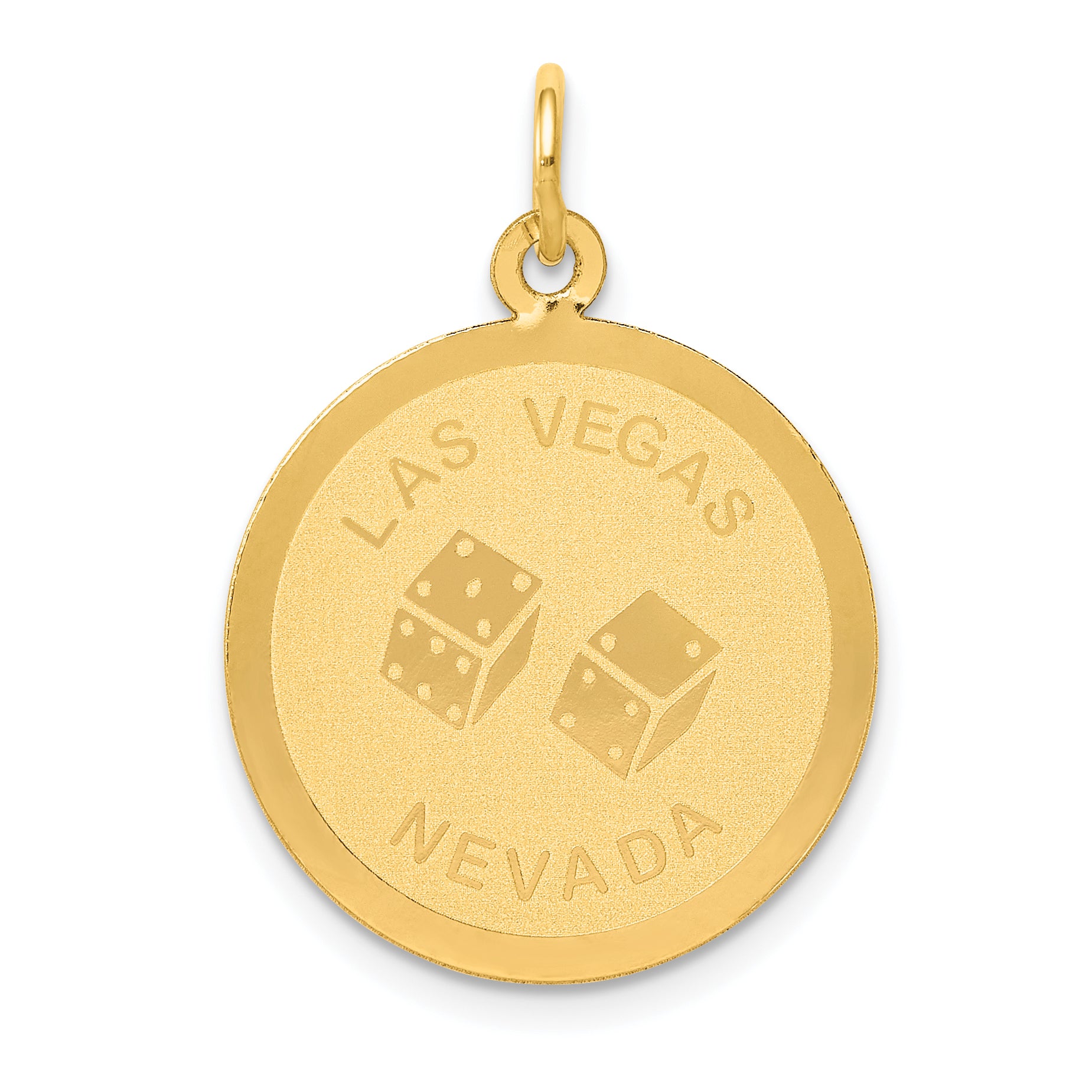 14k LAS VEGAS Disc Charm