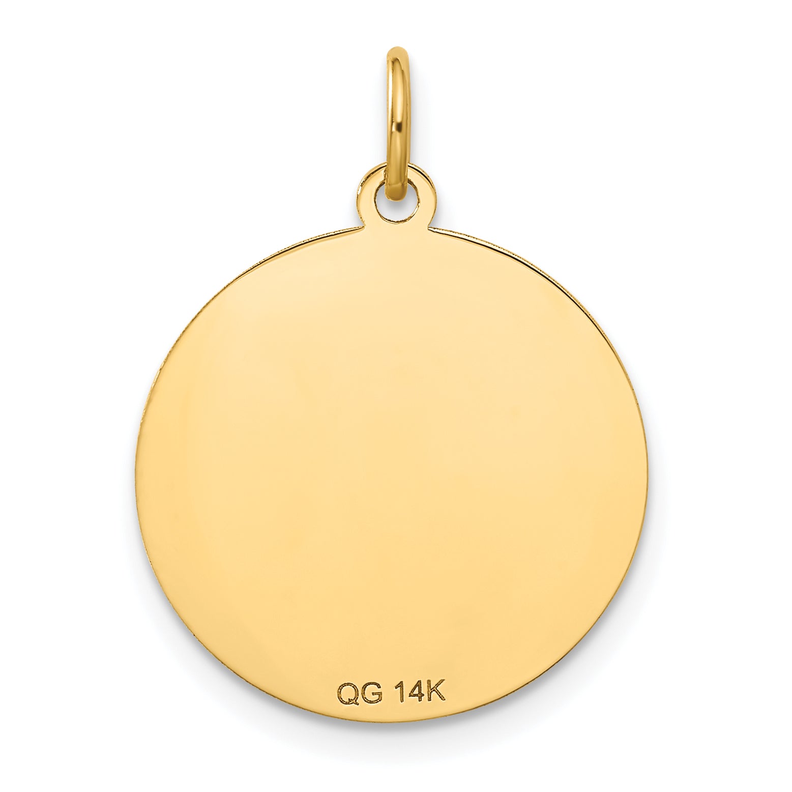 14k Merry Christmas Disc Charm