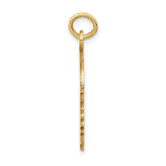 14k Solid Polished Boys Head Charm