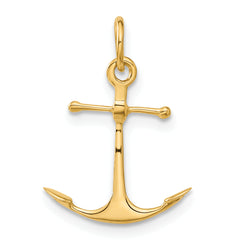 14K 3D Anchor Charm