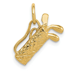 14k 3-D Golf Bag Charm