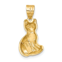 14k Cat Charm