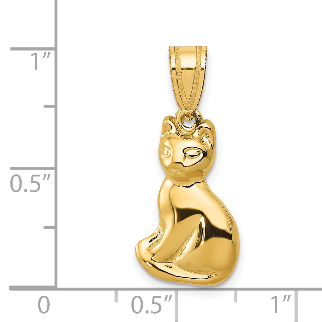 14k Cat Charm