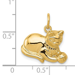 14k Cat Charm